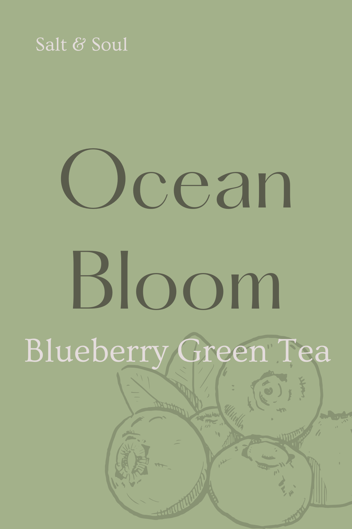Ocean Bloom - Blueberry Green Tea